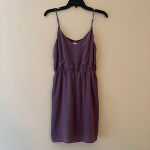 Wilfred 100% Silk Lilac Slip Dress | Size XS | Aritzia Lined Spaghetti Strap